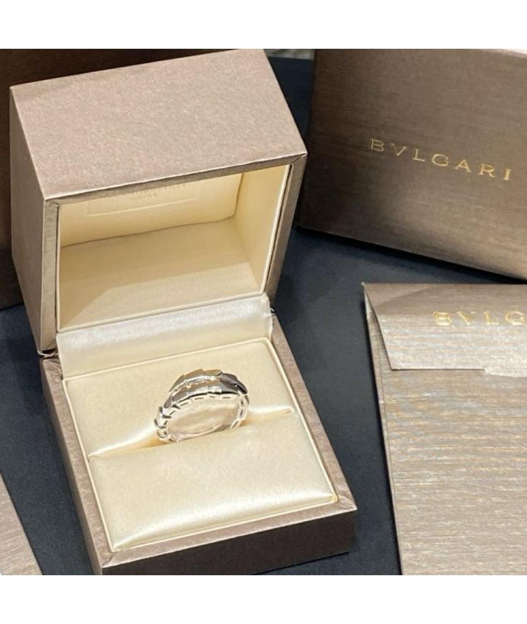 BVLGARI Серебряное кольцо из белого золота, фото 3