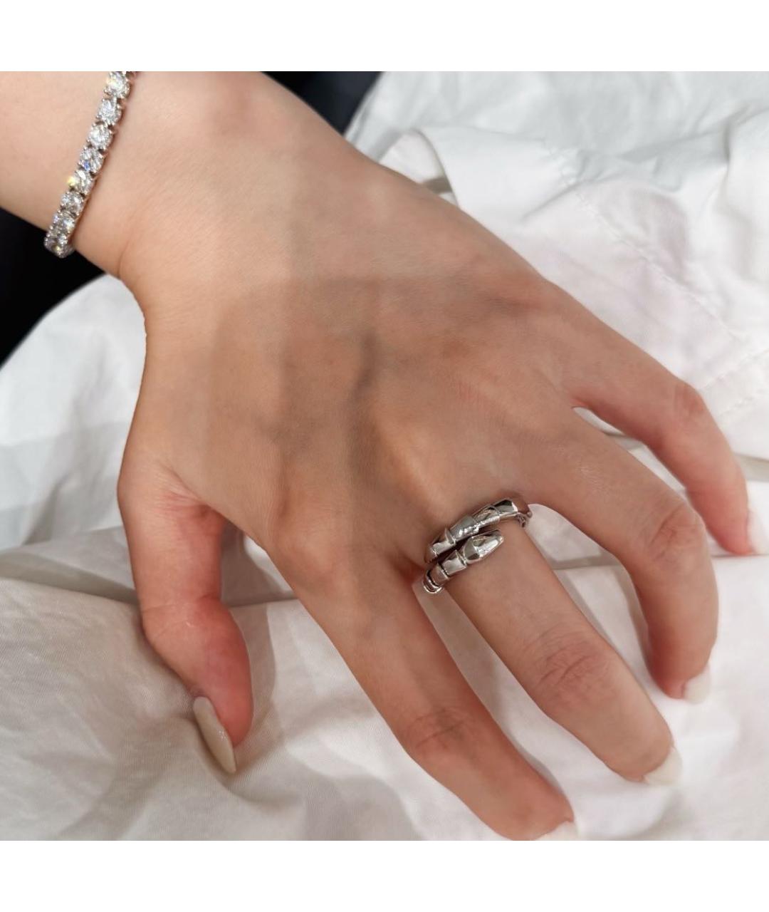 BVLGARI Серебряное кольцо из белого золота, фото 6