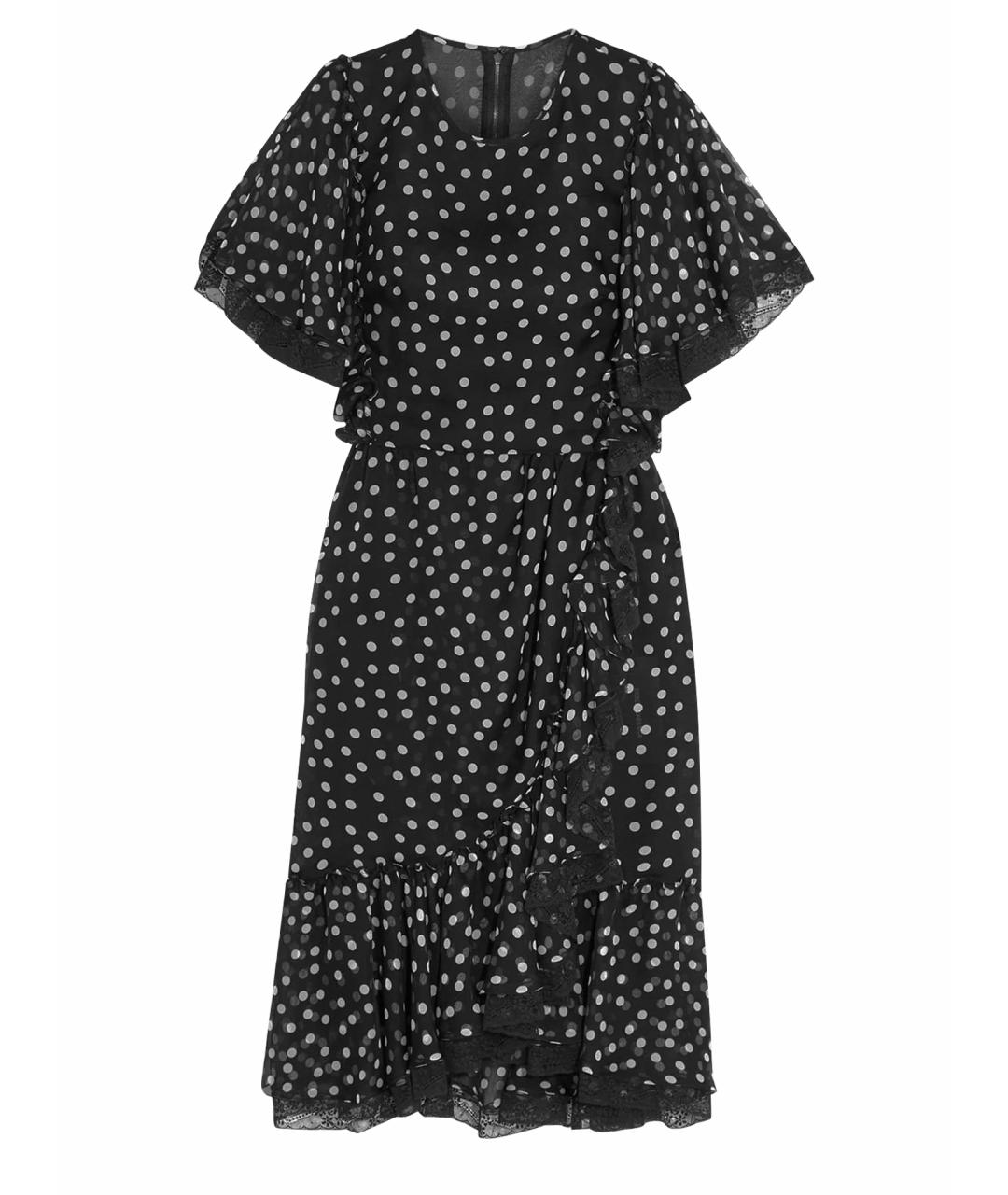 DOLCE&GABBANA Черное шелковое платье, фото 1