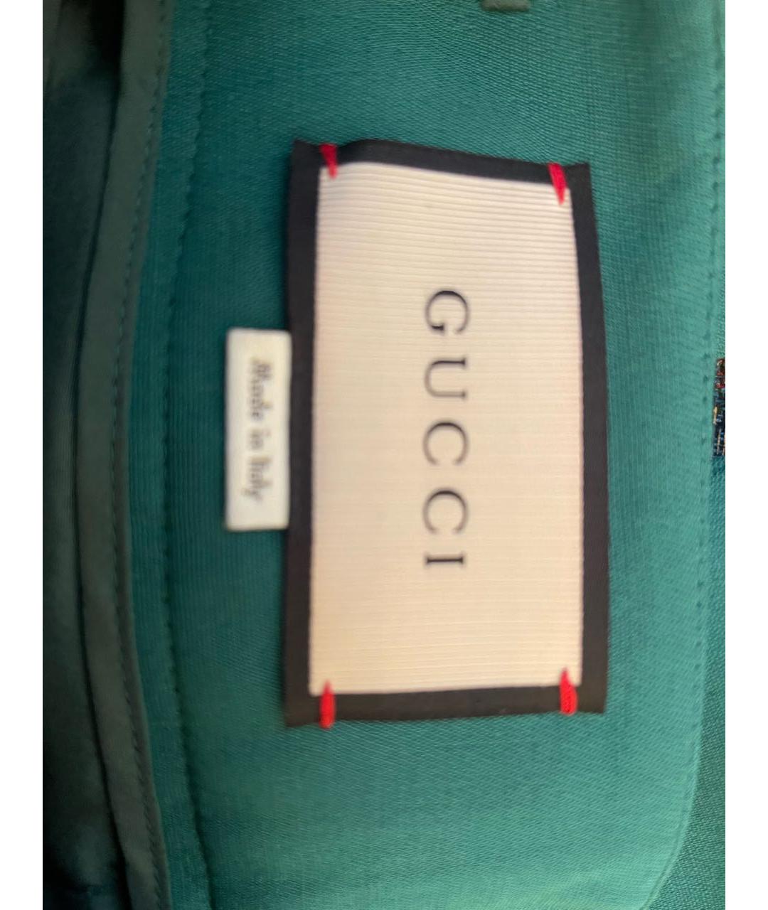 GUCCI Зеленые шерстяные кюлоты, фото 3