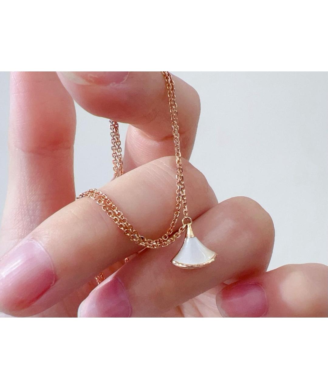 BVLGARI Белый браслет из розового золота, фото 4