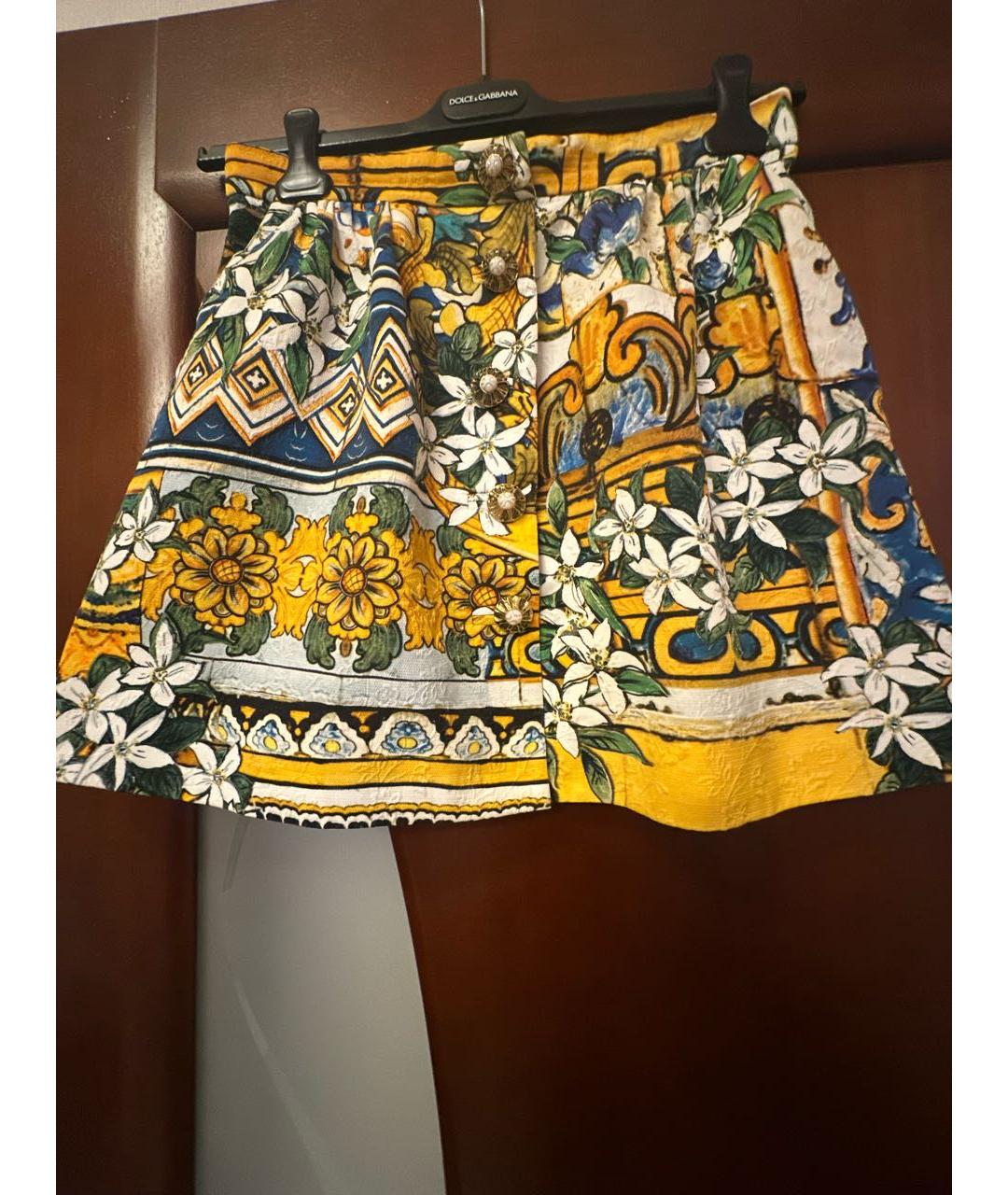 DOLCE&GABBANA Мульти юбка мини, фото 2