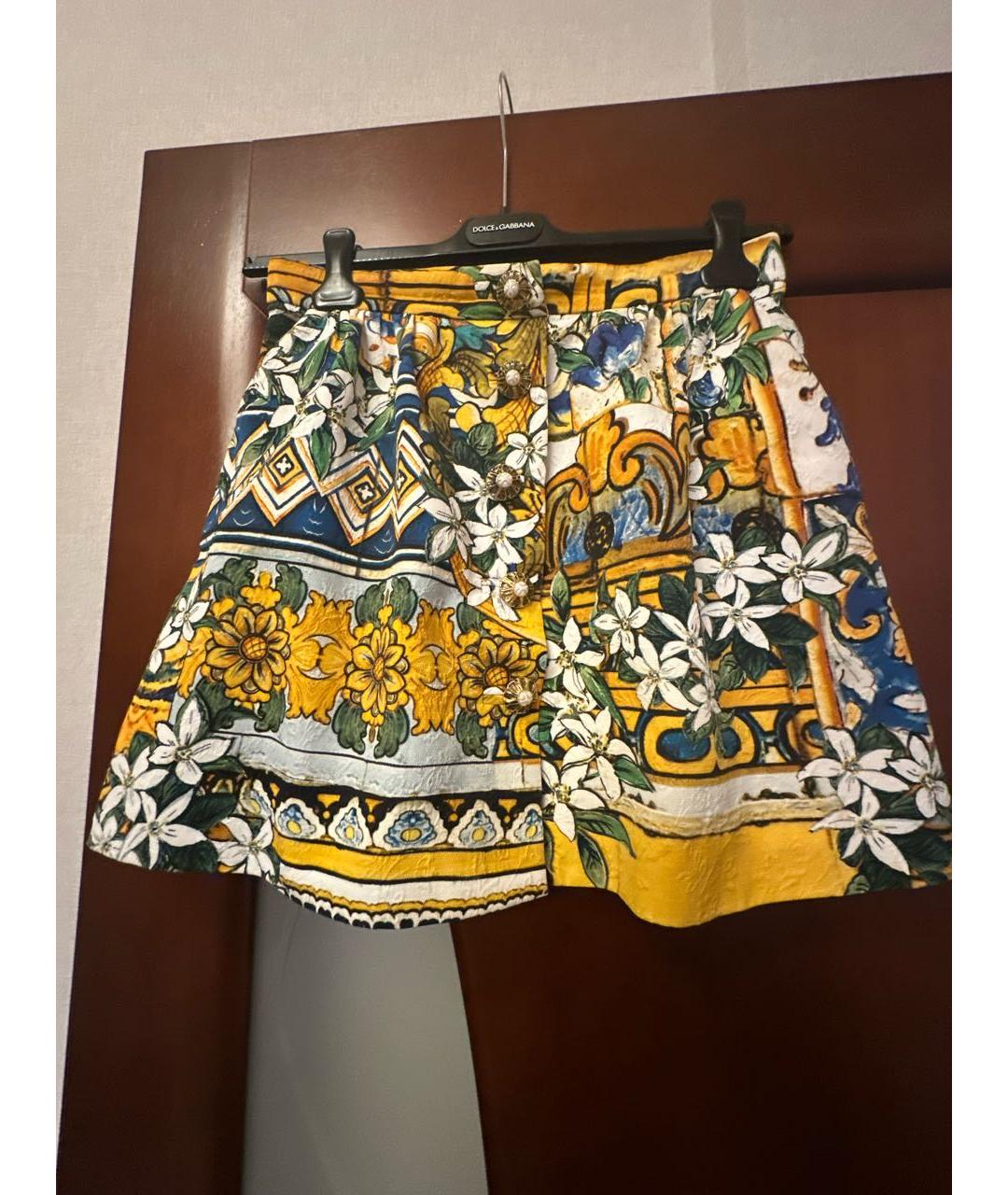 DOLCE&GABBANA Мульти юбка мини, фото 7
