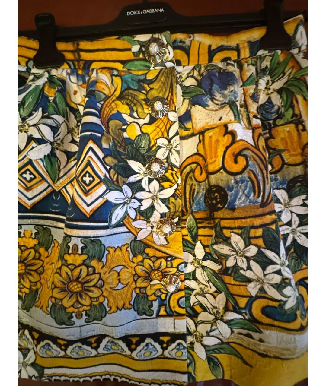 DOLCE&GABBANA Мульти юбка мини, фото 4
