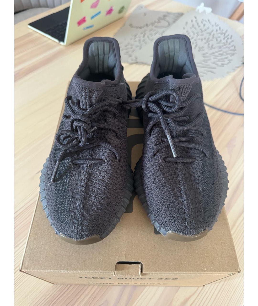 ADIDAS YEEZY Черные текстильные кроссовки, фото 2
