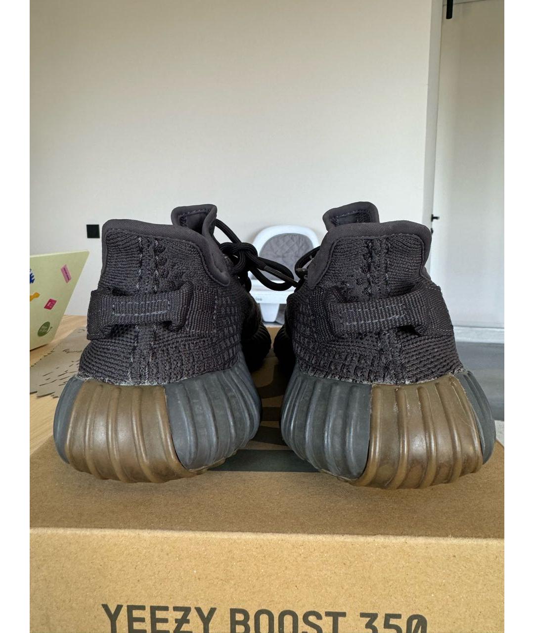 ADIDAS YEEZY Черные текстильные кроссовки, фото 4
