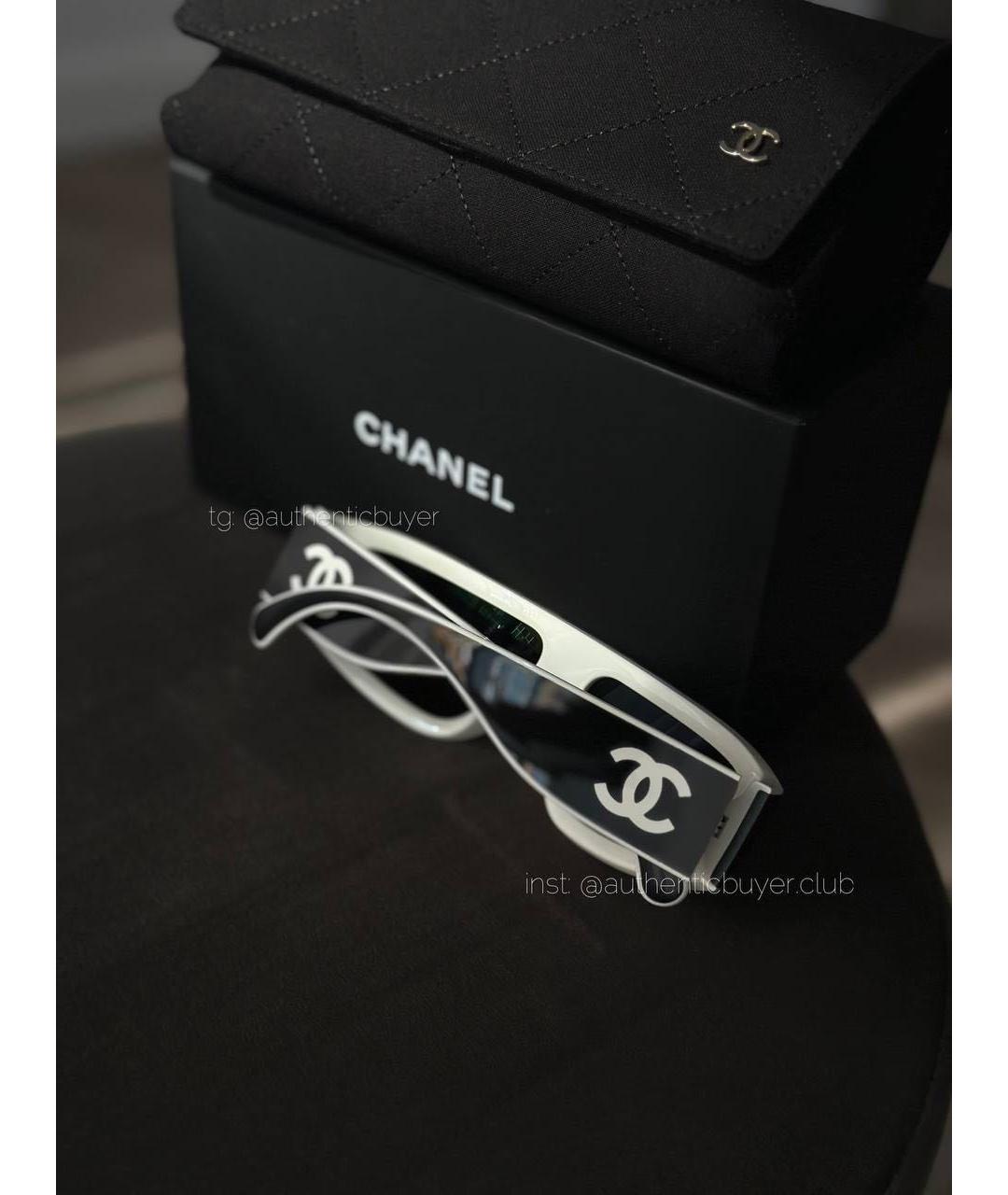 CHANEL Черные пластиковые солнцезащитные очки, фото 8