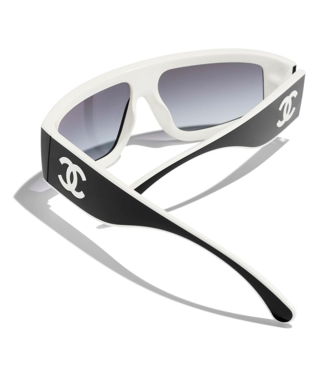CHANEL Черные пластиковые солнцезащитные очки, фото 4