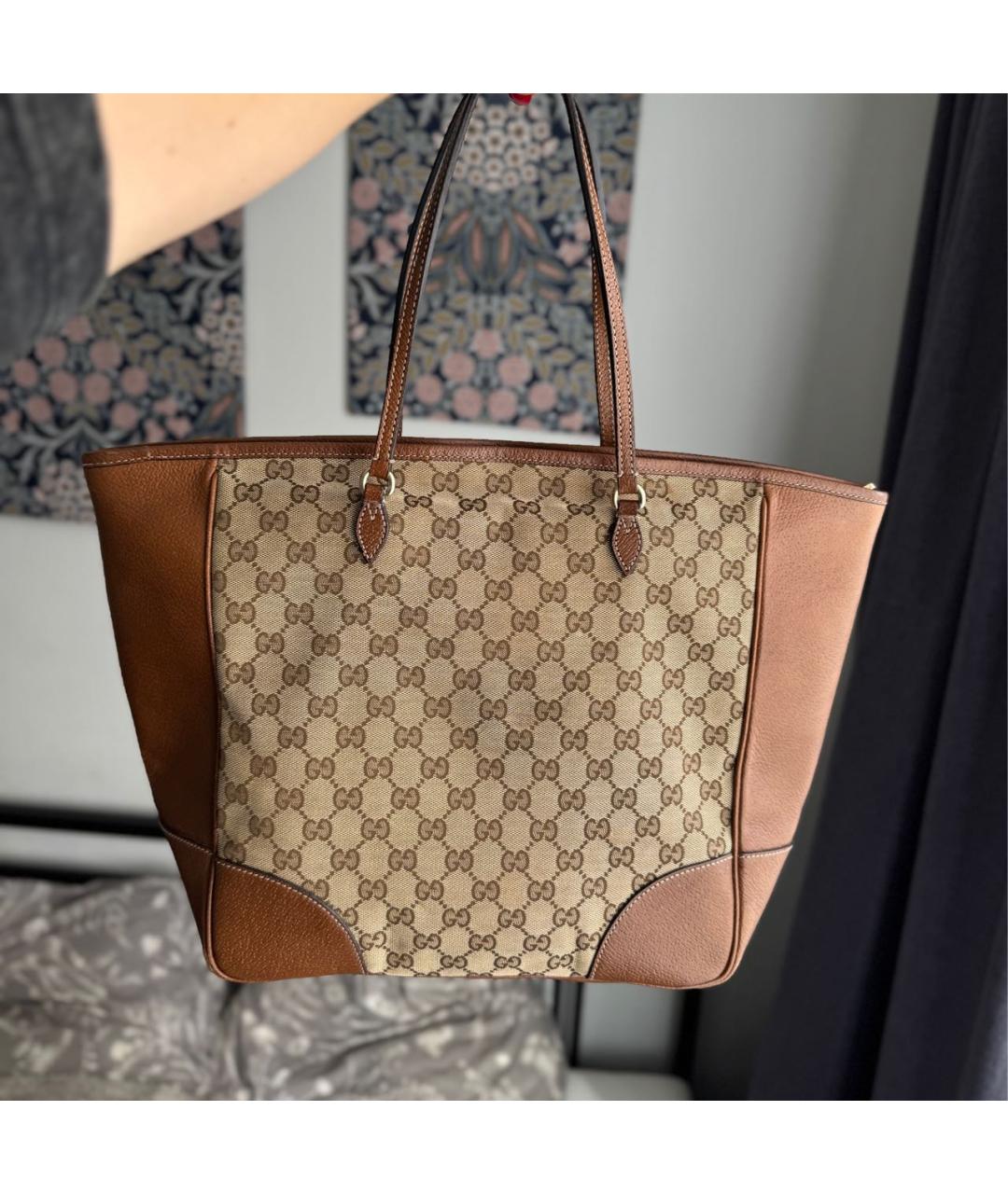 GUCCI Бежевая сумка тоут, фото 3