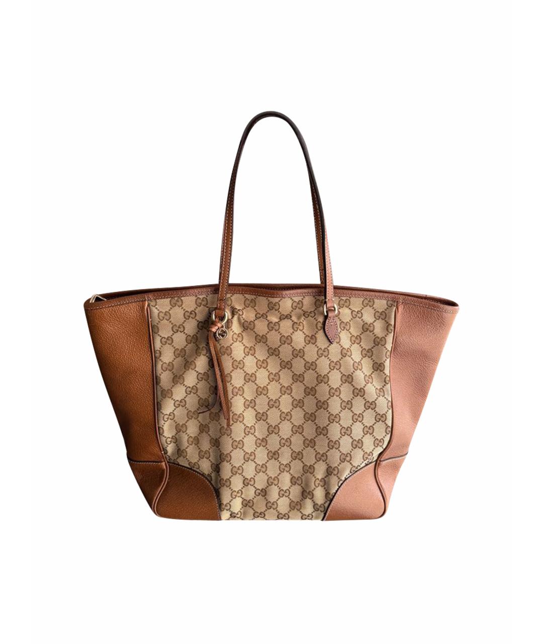 GUCCI Бежевая сумка тоут, фото 1