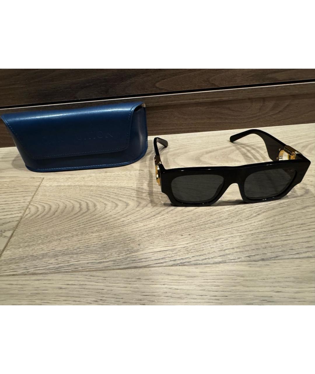 LOUIS VUITTON Черные пластиковые солнцезащитные очки, фото 3