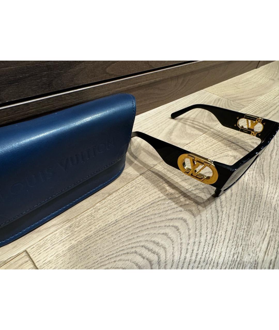 LOUIS VUITTON Черные пластиковые солнцезащитные очки, фото 2