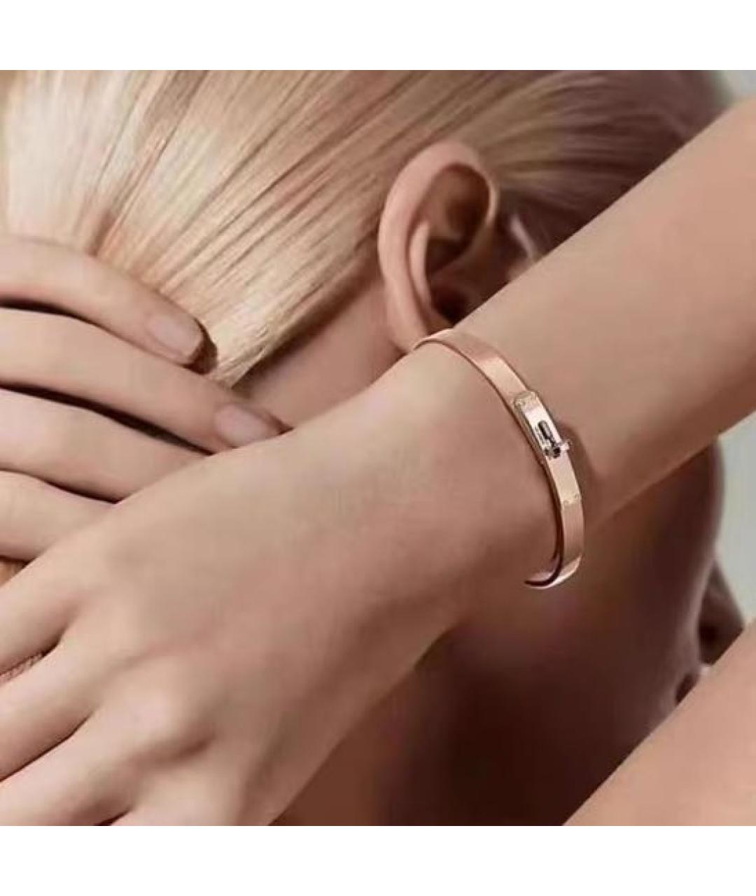 HERMES Розовый браслет из розового золота, фото 7