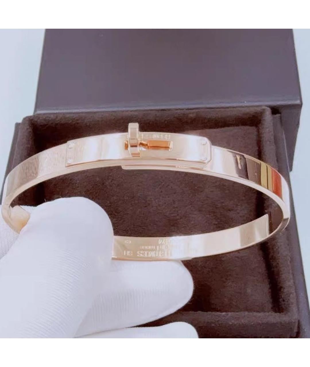 HERMES Розовый браслет из розового золота, фото 4