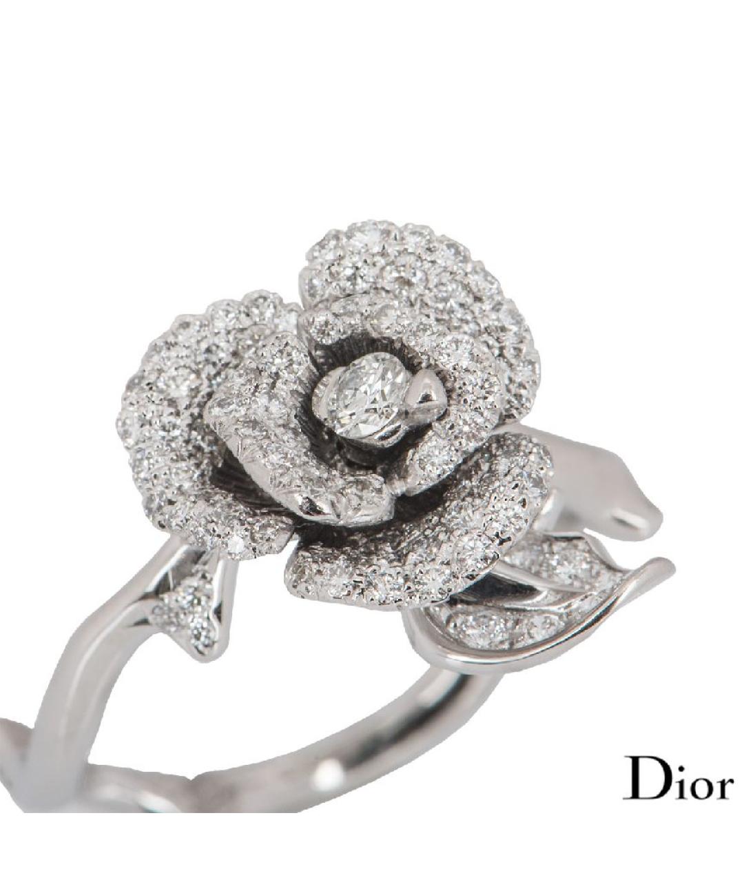 CHRISTIAN DIOR Серебряное кольцо из белого золота, фото 2