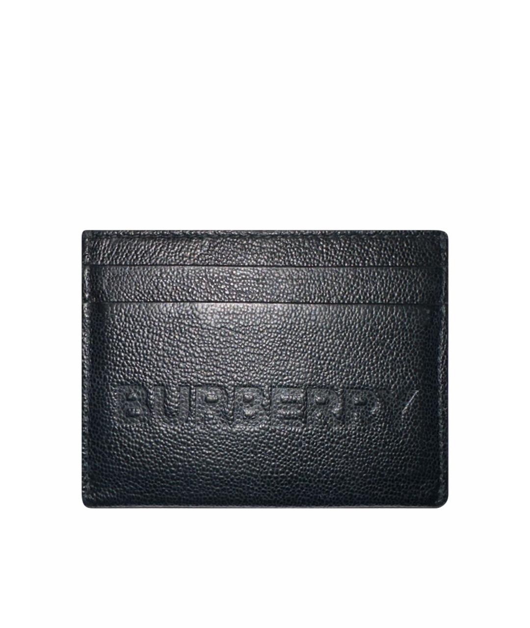 BURBERRY Черная кожаная визитница, фото 8
