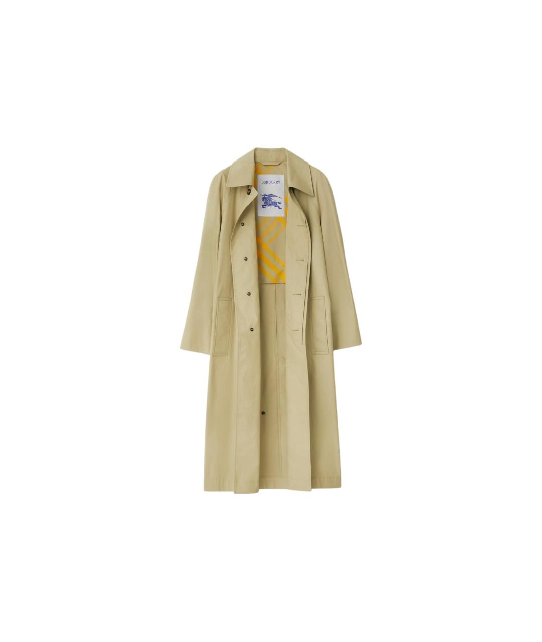 BURBERRY Хаки пальто, фото 2