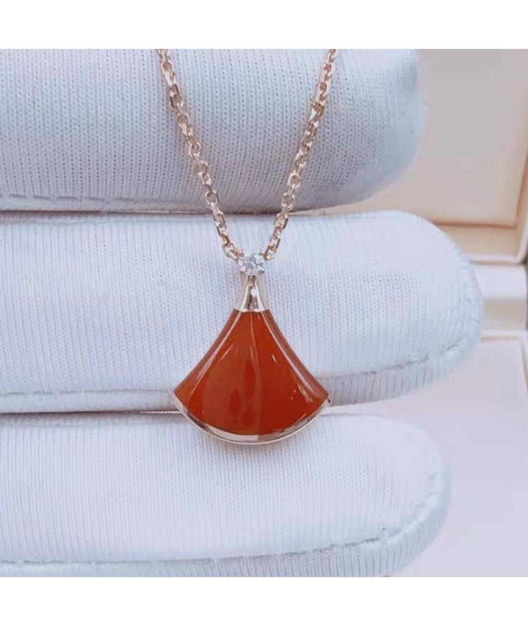 BVLGARI Красное колье из розового золота, фото 3