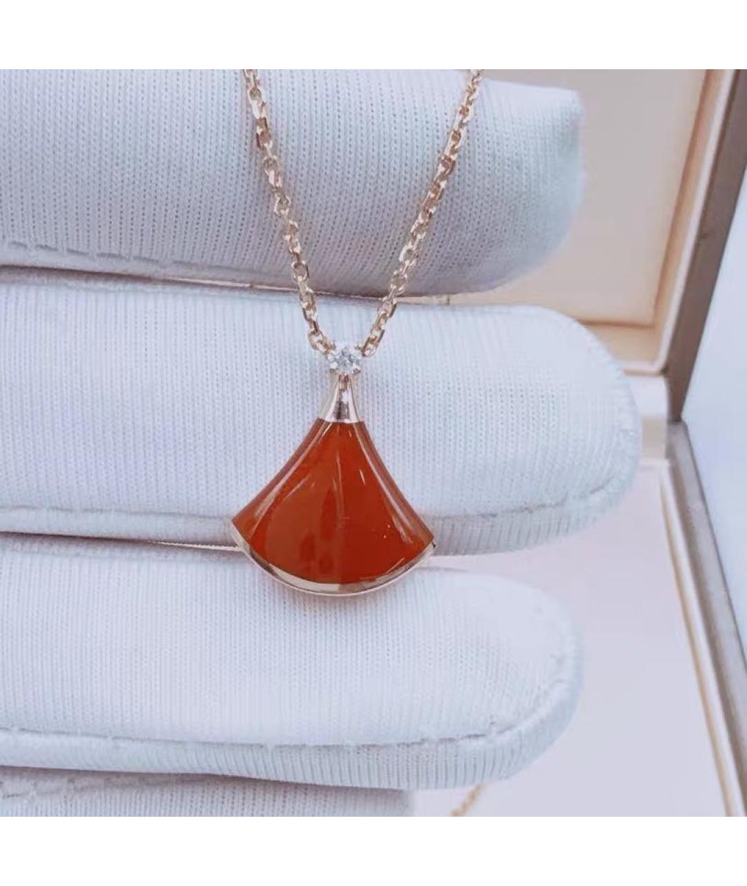 BVLGARI Красное колье из розового золота, фото 8