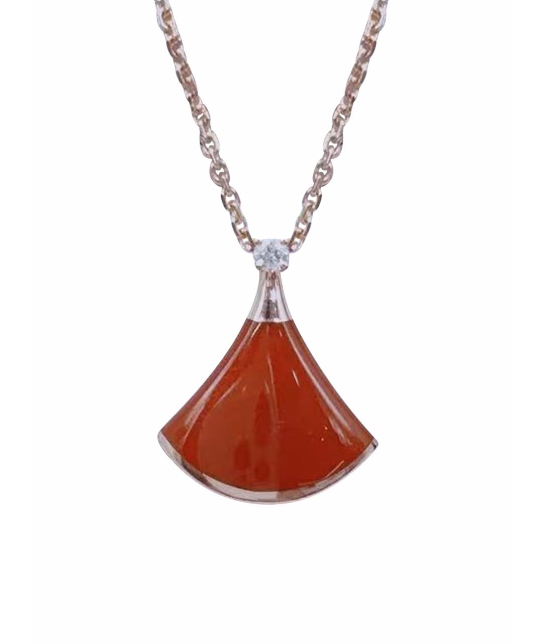 BVLGARI Красное колье из розового золота, фото 1
