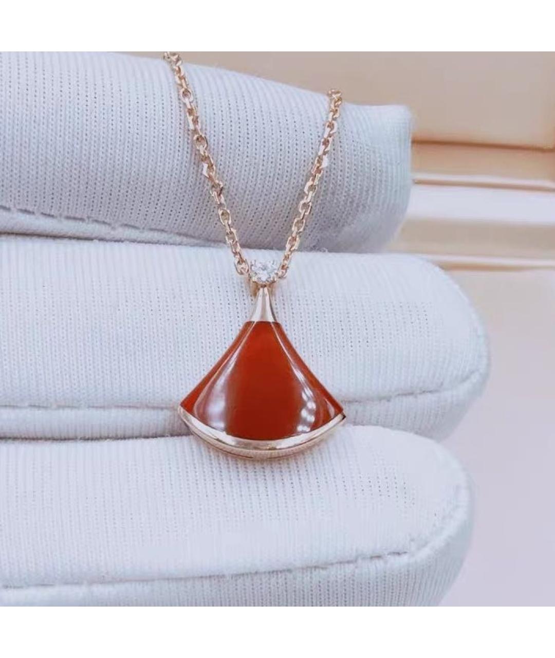 BVLGARI Красное колье из розового золота, фото 4