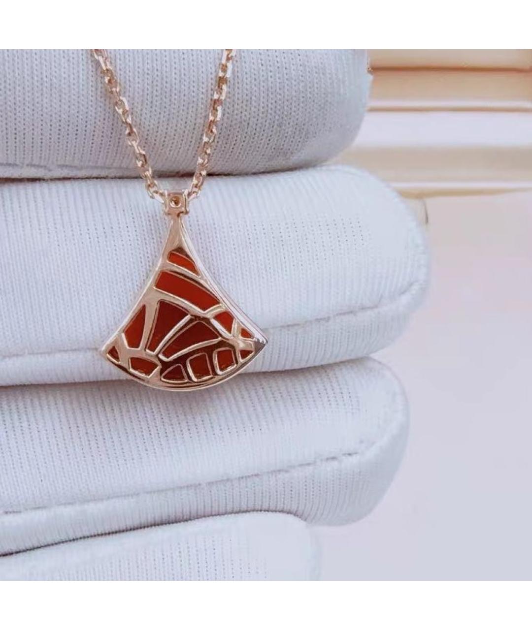 BVLGARI Красное колье из розового золота, фото 5