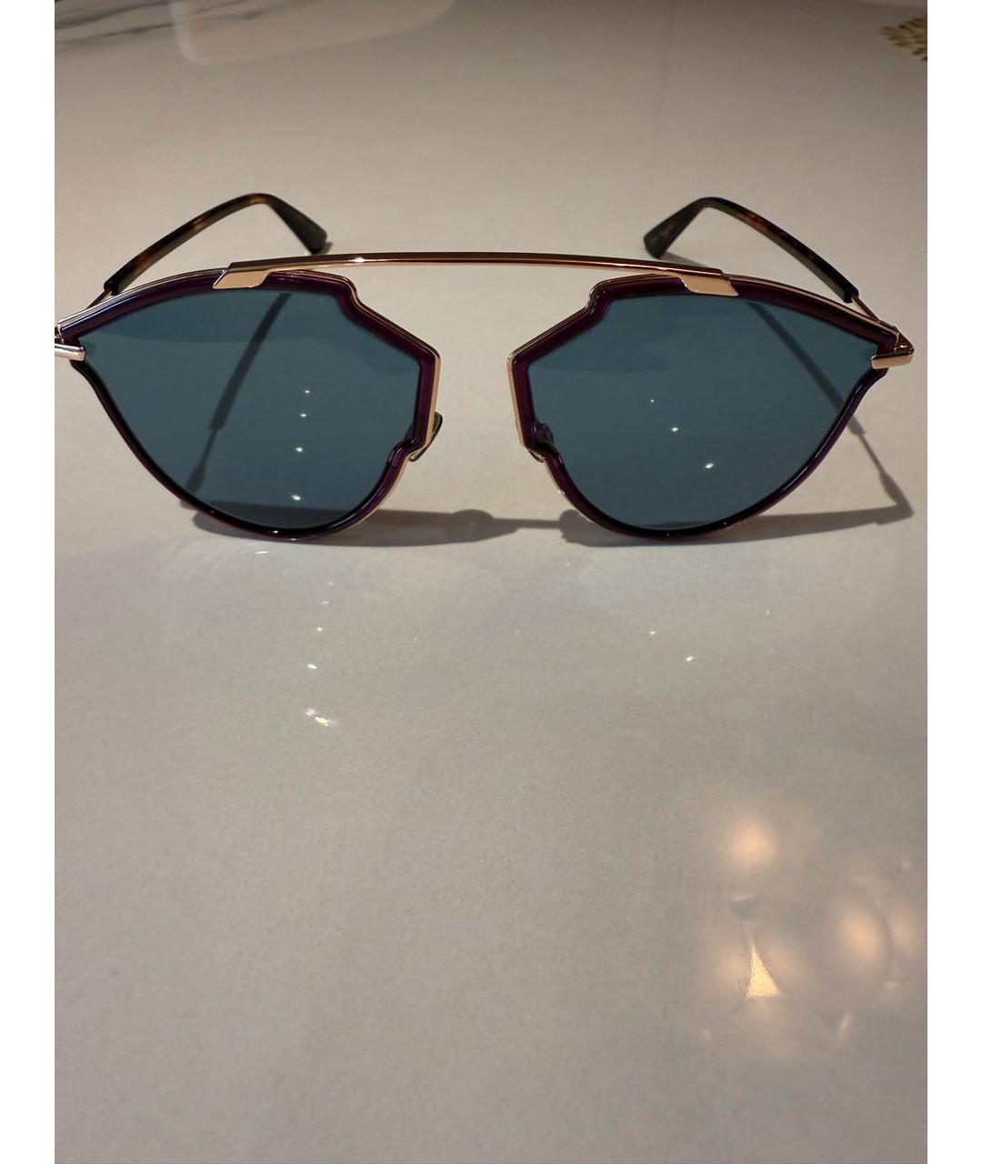 CHRISTIAN DIOR Фиолетовые солнцезащитные очки, фото 2