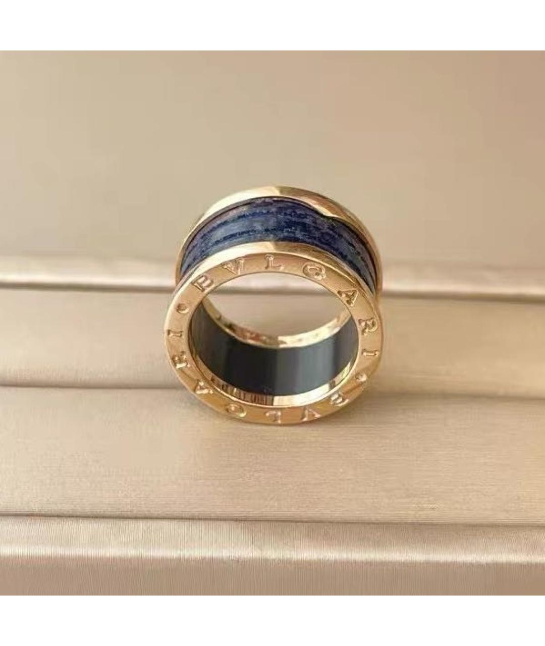 BVLGARI Голубое кольцо из розового золота, фото 5