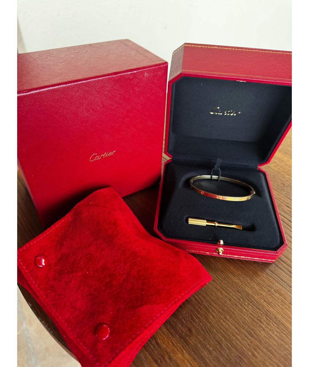 CARTIER Золотой браслет из желтого золота, фото 3