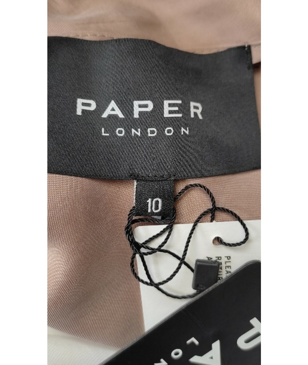 PAPER LONDON Бежевое платье, фото 8