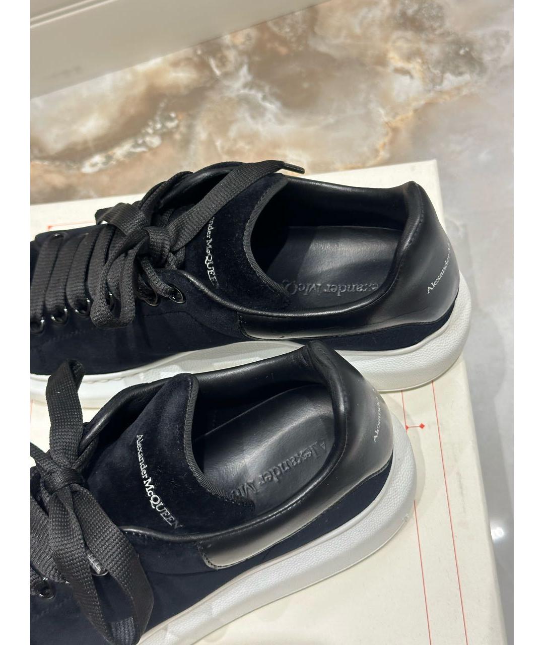 ALEXANDER MCQUEEN Черные замшевые кеды, фото 5