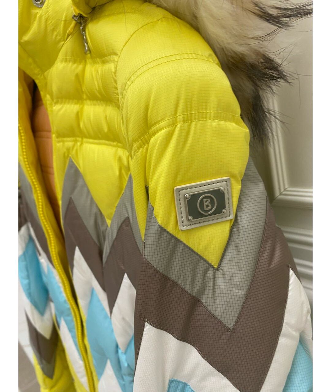 BOGNER Желтая меховая куртка, фото 5