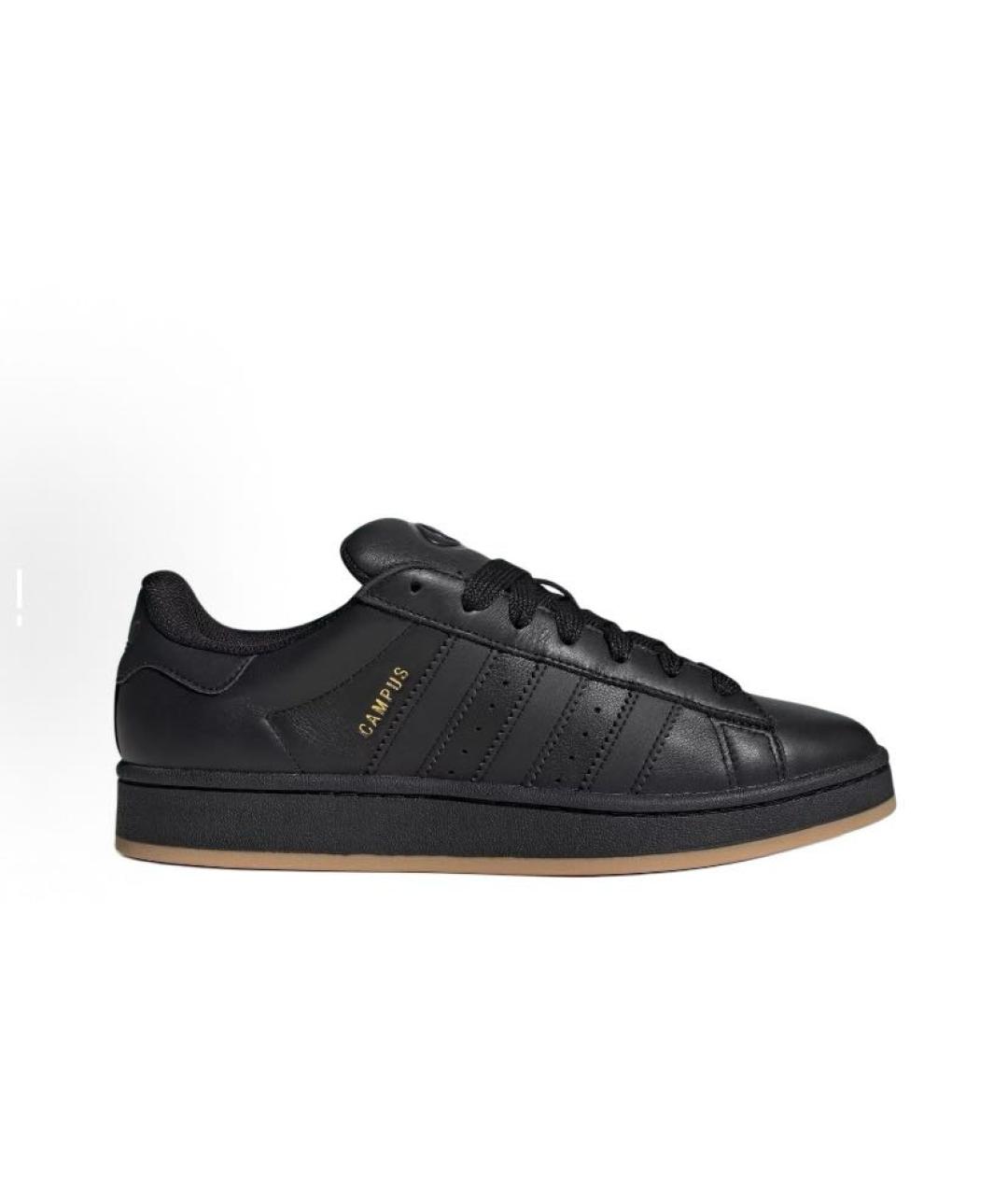 ADIDAS Черные кожаные низкие кроссовки / кеды, фото 7