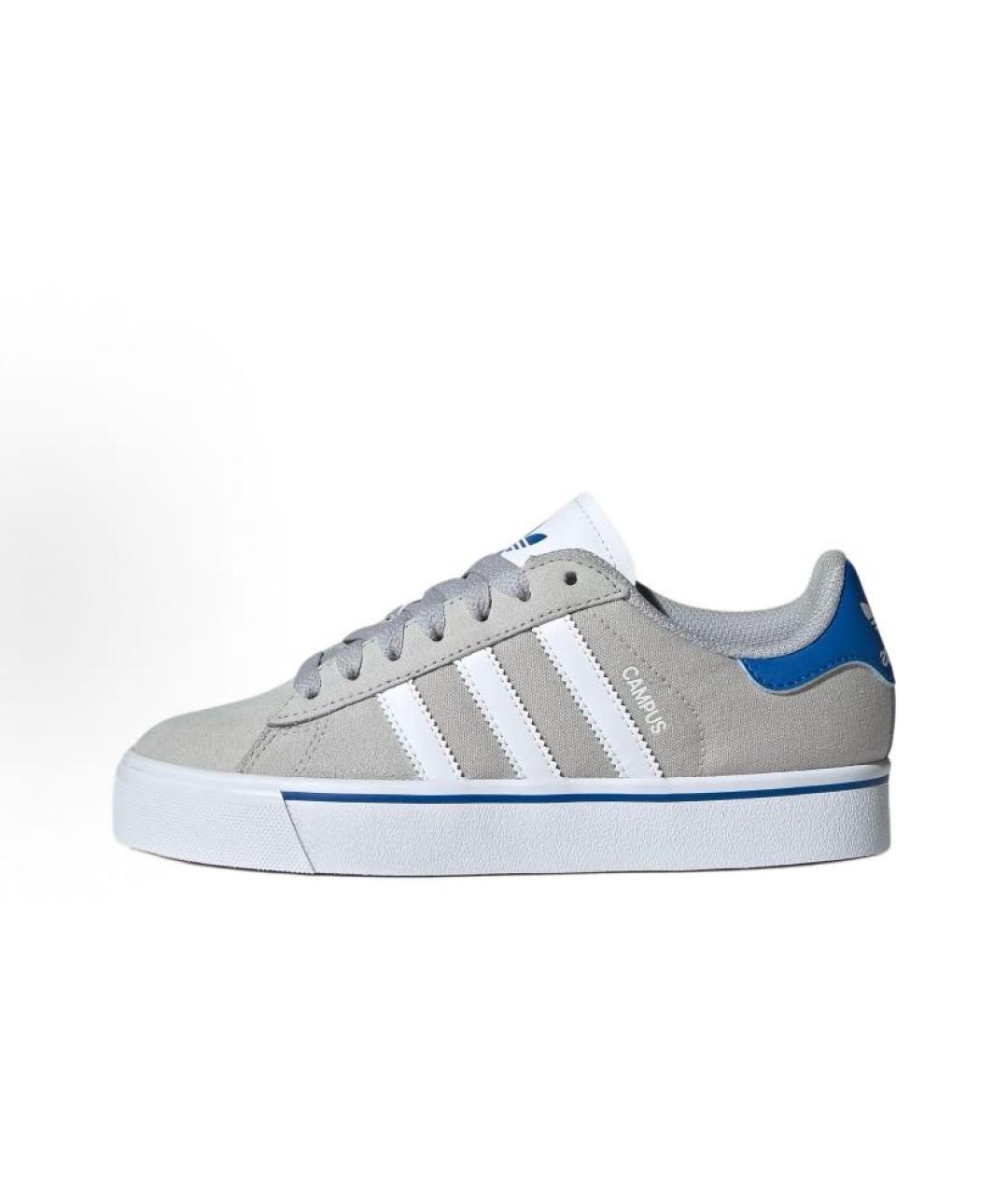 ADIDAS Серые замшевые низкие кроссовки / кеды, фото 2