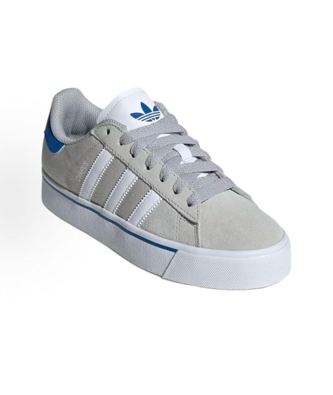 ADIDAS Серые замшевые низкие кроссовки / кеды, фото 3