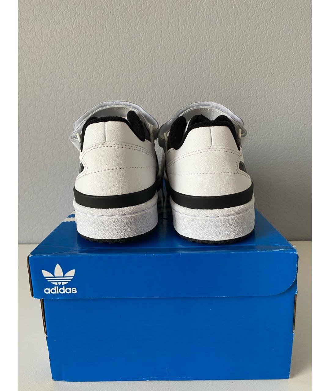 ADIDAS Белые кожаные низкие кроссовки / кеды, фото 5