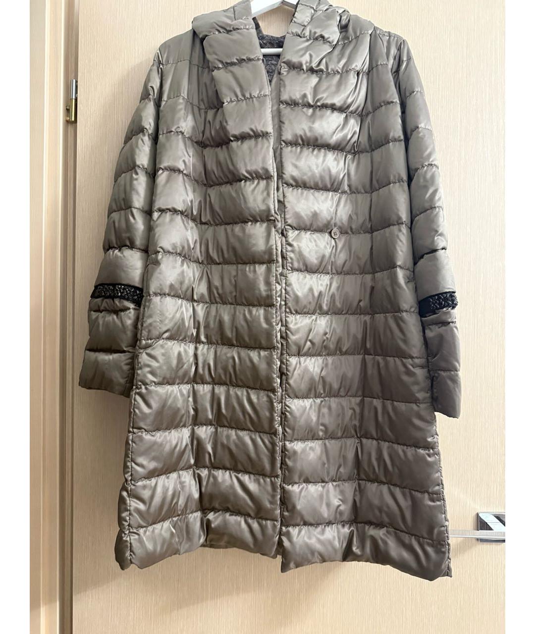 'S MAX MARA Серебряная полиамидовая куртка, фото 9
