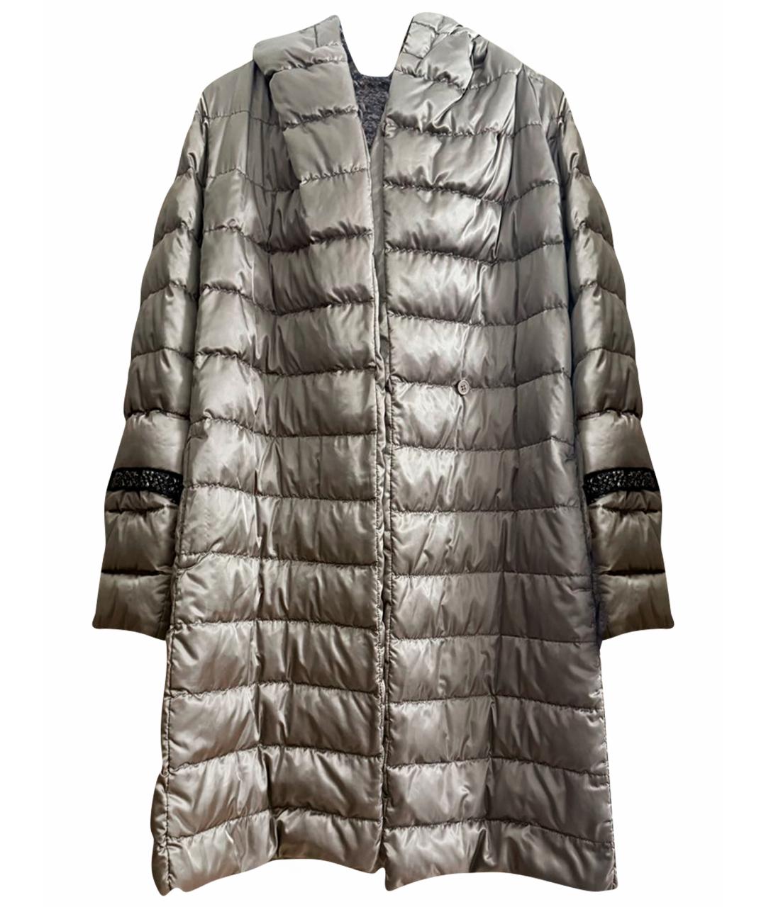 'S MAX MARA Серебряная полиамидовая куртка, фото 1