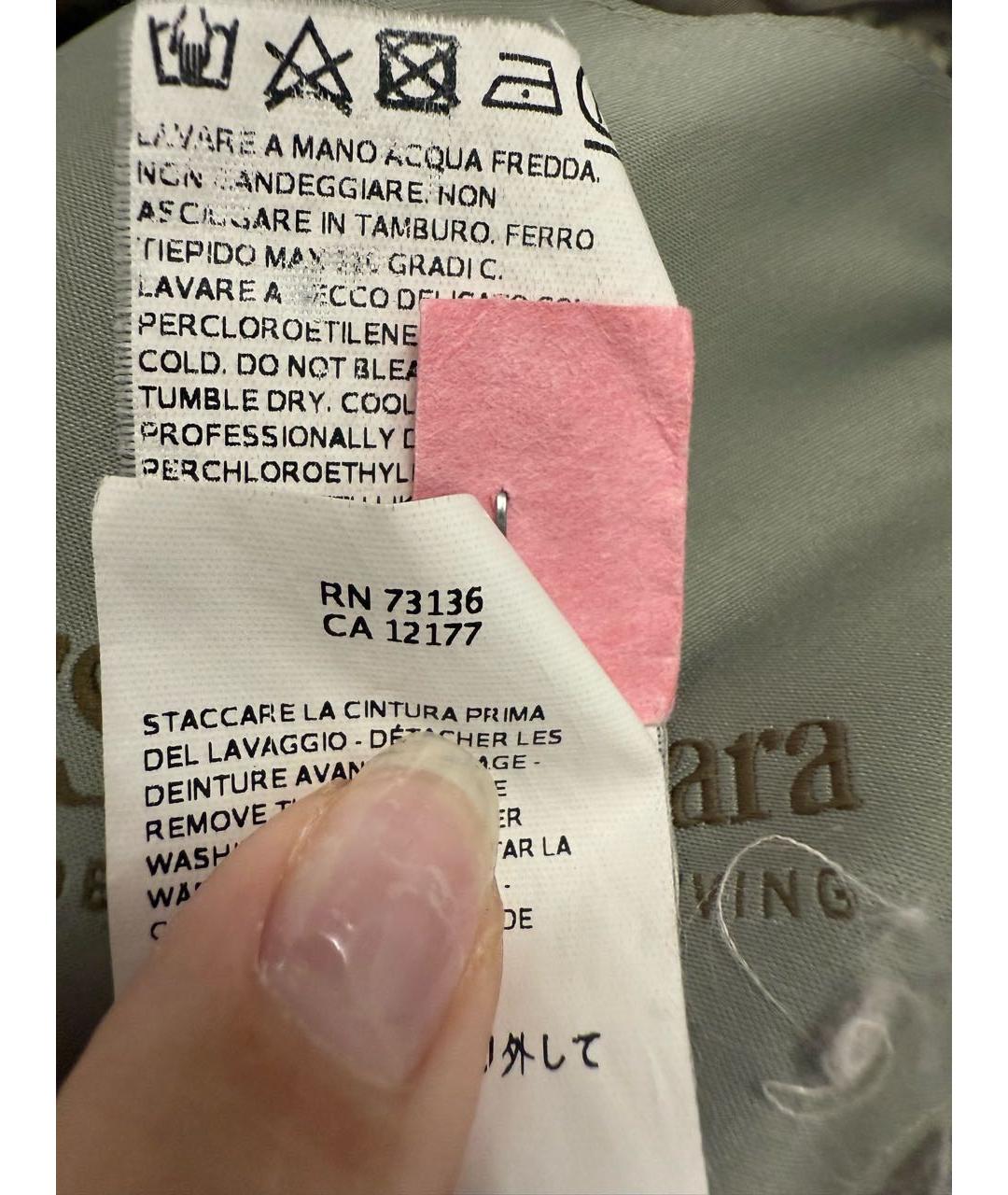 'S MAX MARA Серебряная полиамидовая куртка, фото 8