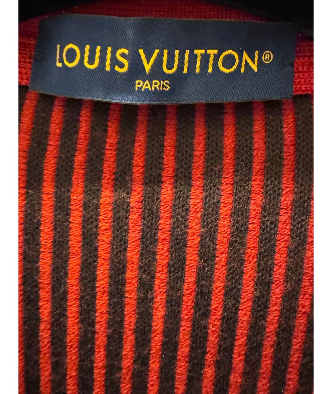 LOUIS VUITTON Красный шерстяной кардиган, фото 3