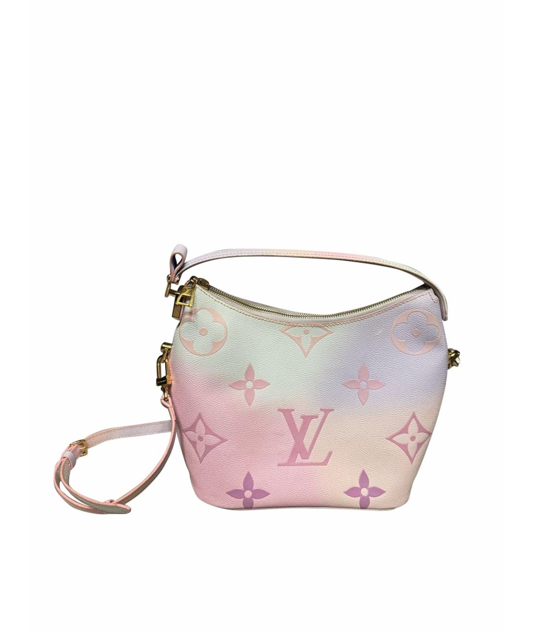 LOUIS VUITTON Розовая кожаная сумка с короткими ручками, фото 1