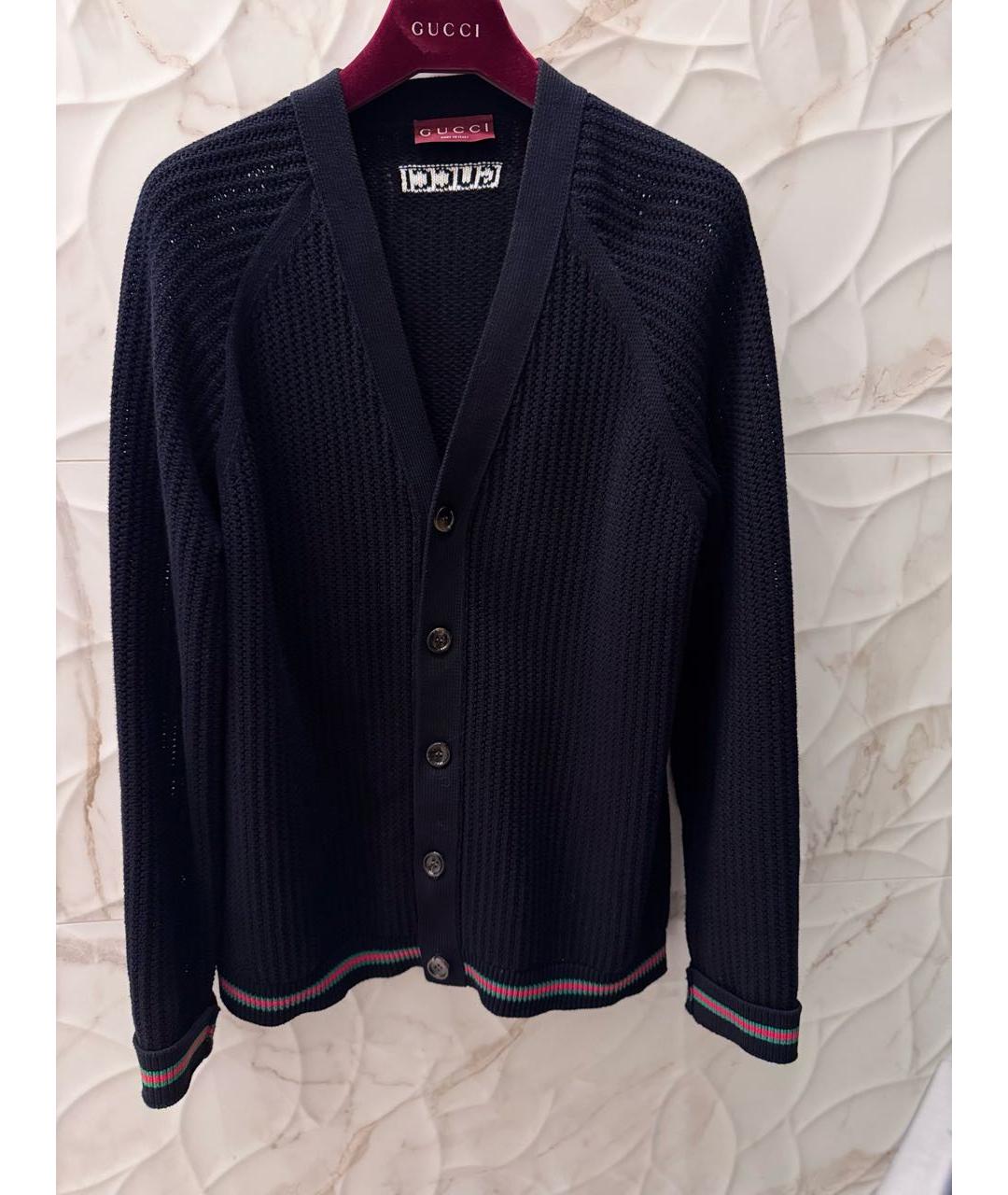 GUCCI Черный хлопковый джемпер / свитер, фото 7