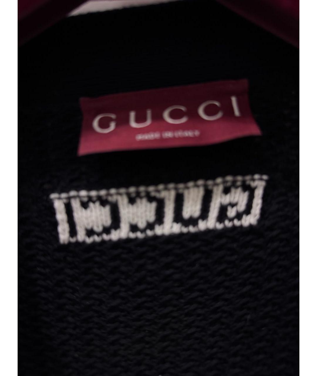 GUCCI Черный хлопковый джемпер / свитер, фото 4