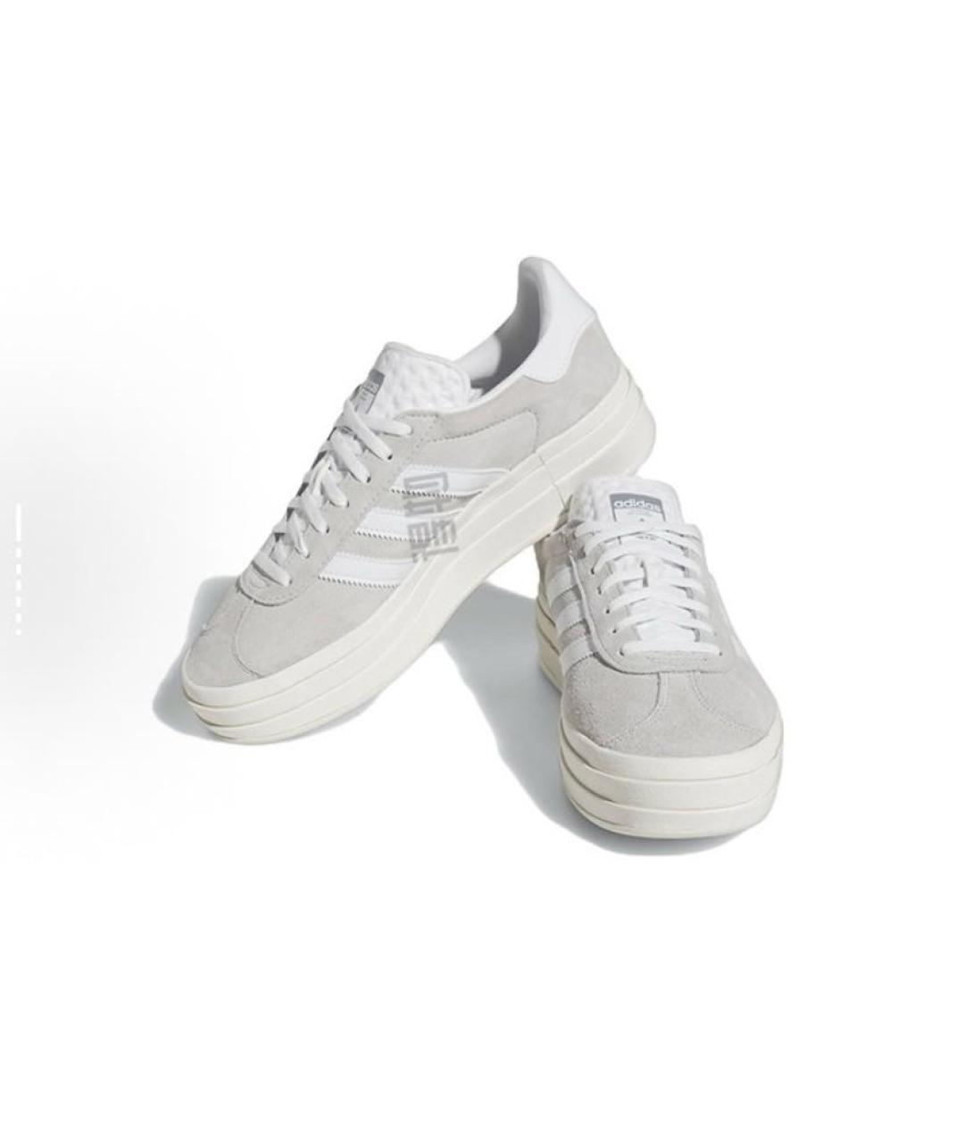 ADIDAS Серые замшевые кроссовки, фото 3