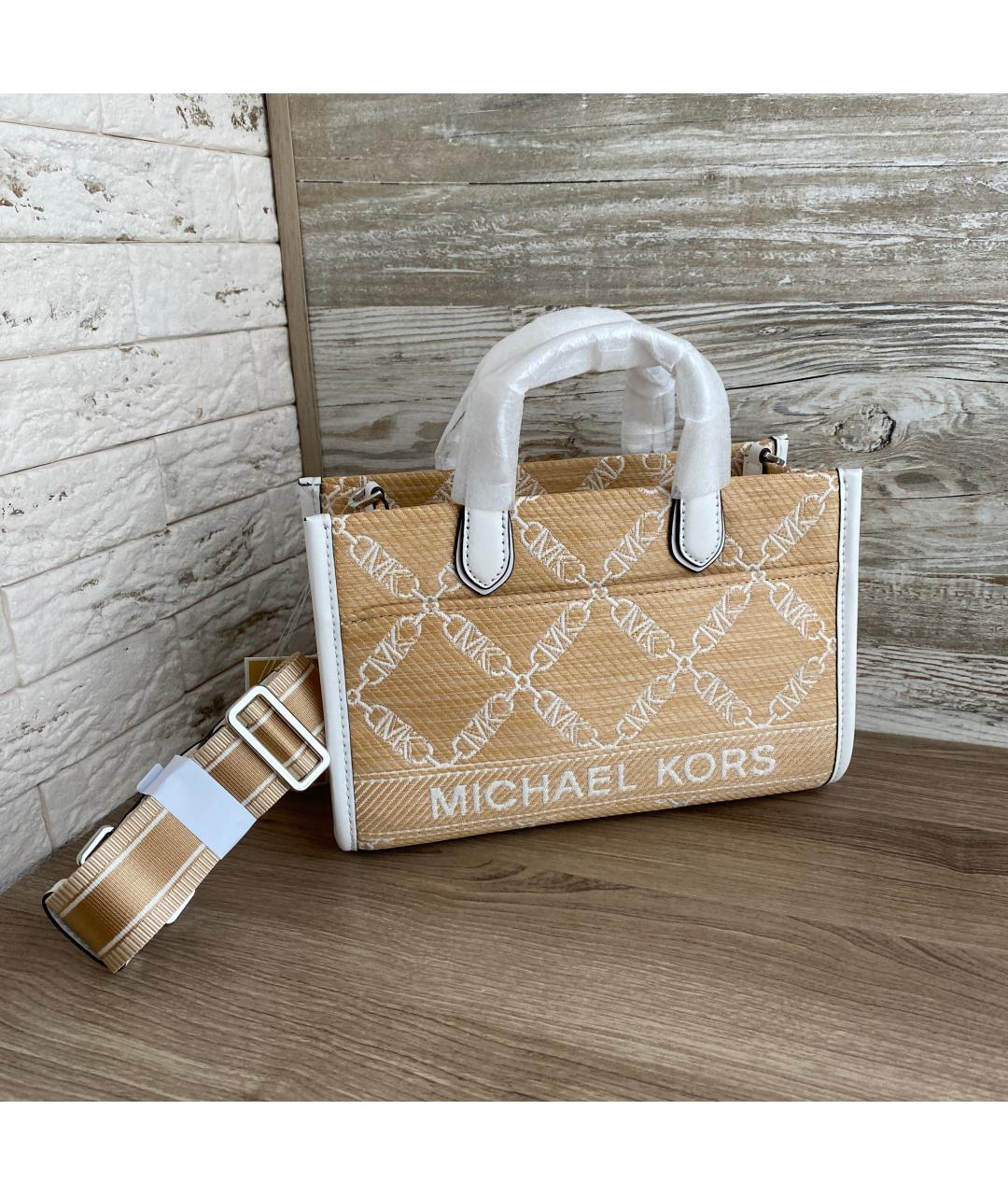 MICHAEL KORS Бежевая сумка тоут, фото 3