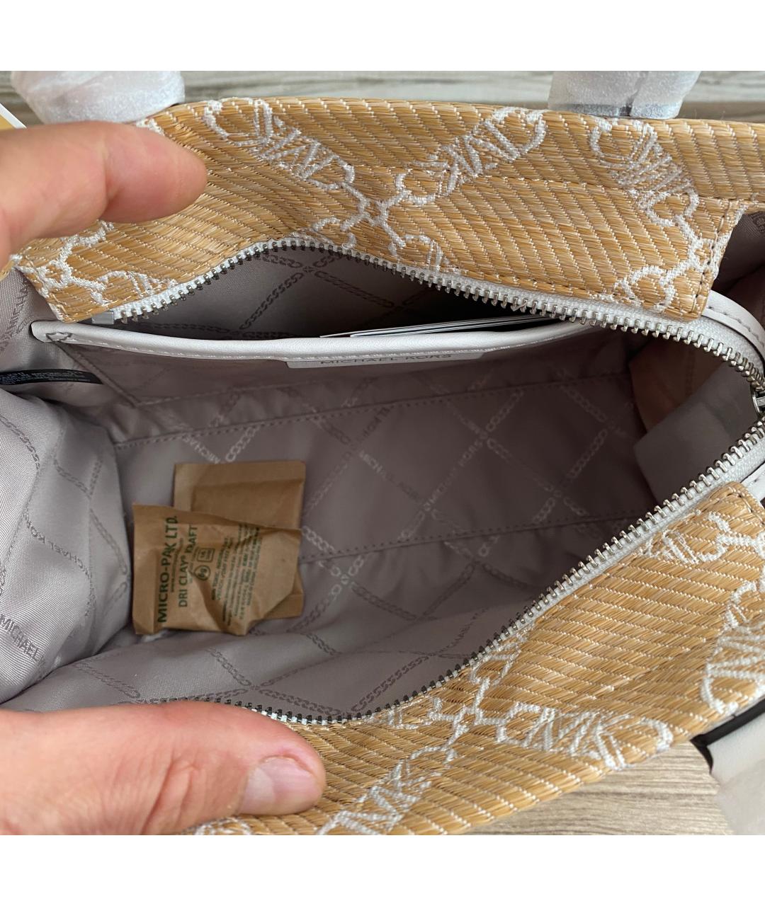 MICHAEL KORS Бежевая сумка тоут, фото 6