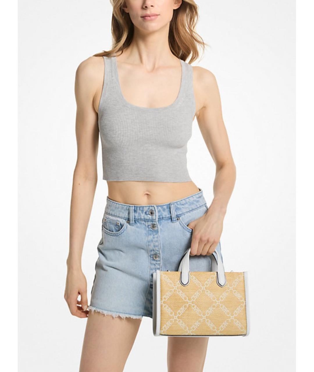 MICHAEL KORS Бежевая сумка тоут, фото 2