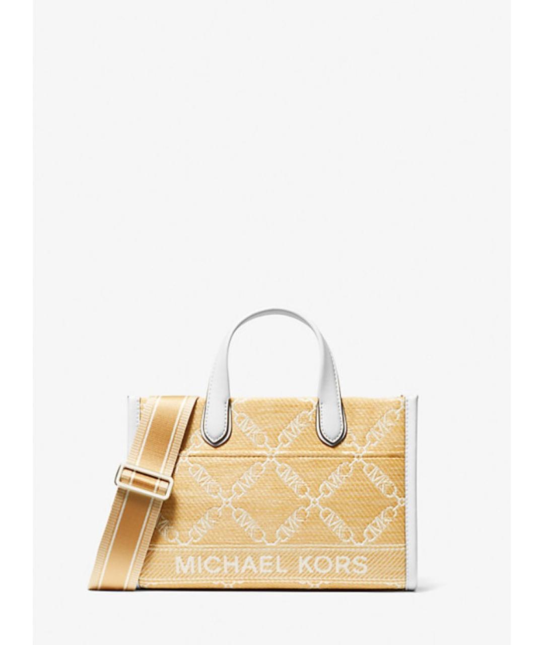MICHAEL KORS Бежевая сумка тоут, фото 10