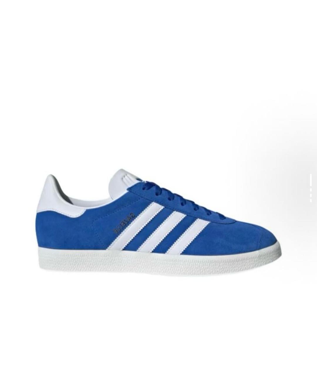 ADIDAS Синие замшевые кроссовки, фото 6