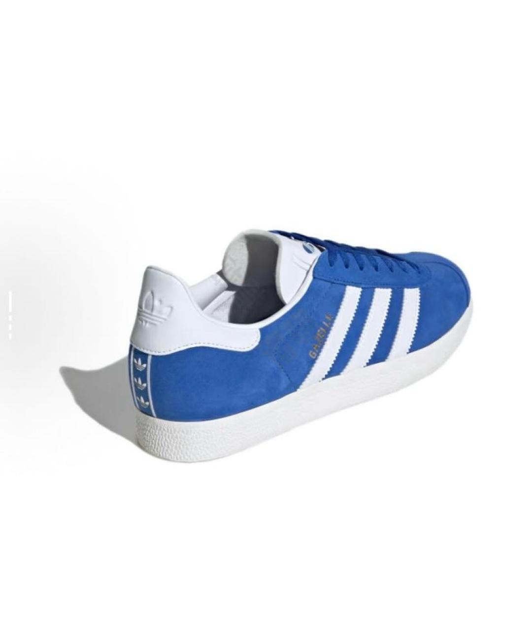 ADIDAS Синие замшевые кроссовки, фото 3